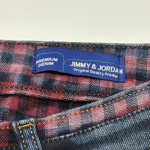 Jimmy & Jordan Premium Denim Jeans Plaid Lining Size 34 - Picture 7 of 16